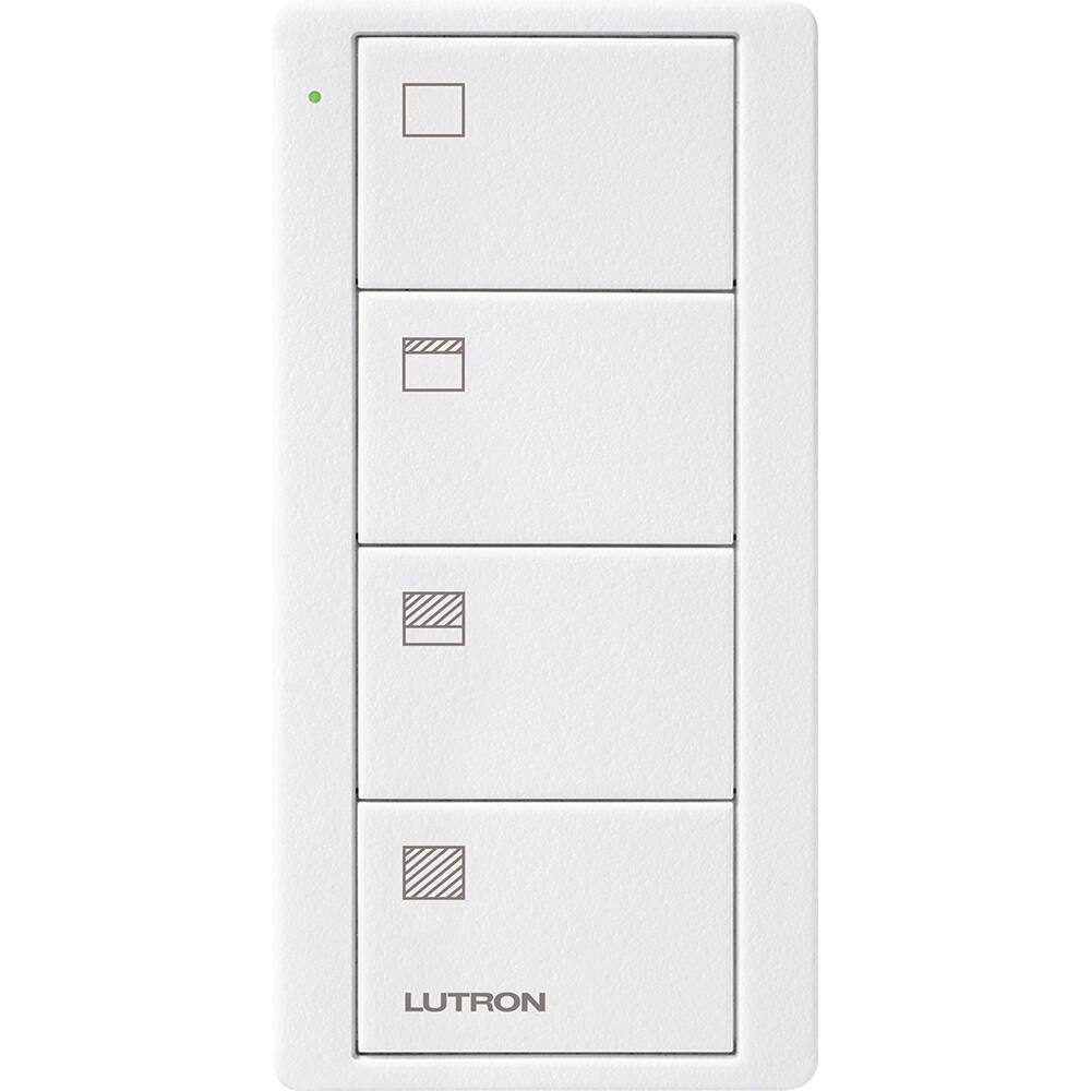 Lutron Pico Remote 4 Button Scene Shade, Snow (PJ2-4B-TSW-S31)
