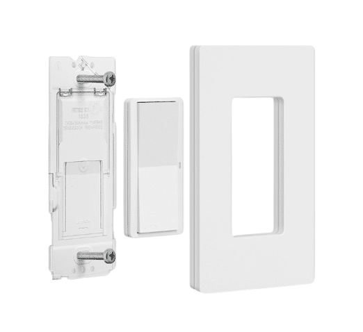 Kit de montaje en pared para control remoto inteligente Lutron Paddle, blanco (PJ2W-P2B-WH)