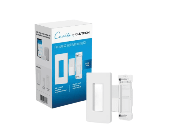 Lutron Paddle Smart Remote Wall Mounting Kit, White (PJ2W-P2B-WH)