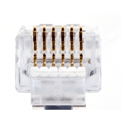 Platinum Tools EZ-RJ12/11 Connector. 50/Clamshell (PLA-100026C)