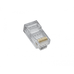 Platinum Tools RJ45 8P8C, Cat5e HP, Round-Solid 3-Prong. 100/Jar (PLA-106168J)