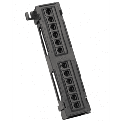 Panel de conexión Platinum Tools, 12 puertos, Cat5e, NS, 110. Caja (PLA-650-12C5)