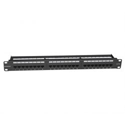 Panel de conexión Platinum Tools, 24 puertos, Cat6, NS, 110. Caja (PLA-661-24C6)
