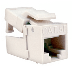 Platinum Tools EZ-SnapJack Cat5e, Lt Almond, 4 Pack (PLA-705LA-4C)