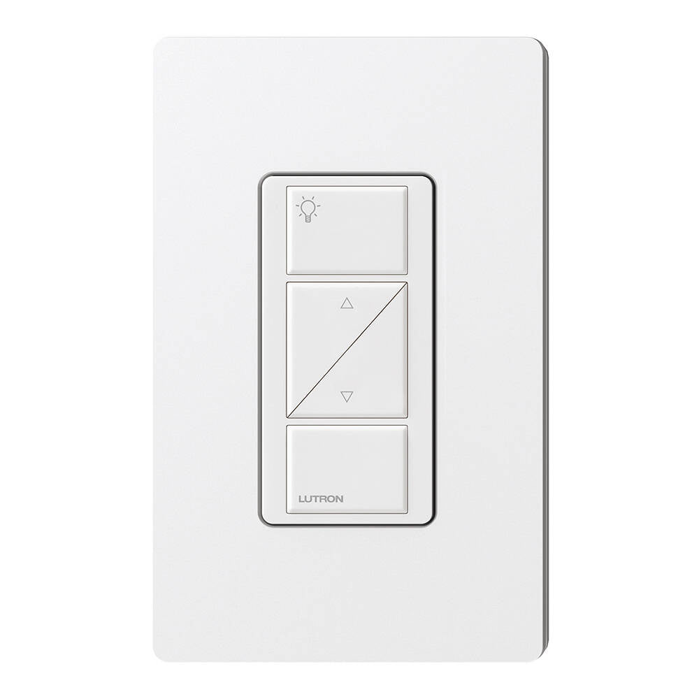 Lutron Caseta Pico Remote Wired 2 Button Raise Lower, White (PX-2BRL-GWH-I01)