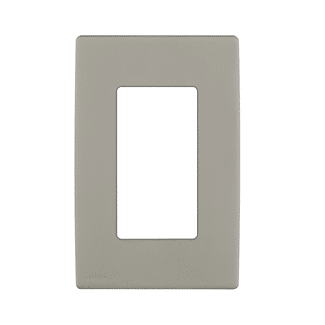 Leviton Renu 1 Gang Plastic Wallplate Wood Smoke (REWP1-WS)