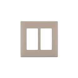 Leviton Renu 2 Gang Plastic Wallplate Cafe Latte (REWP2-CA)