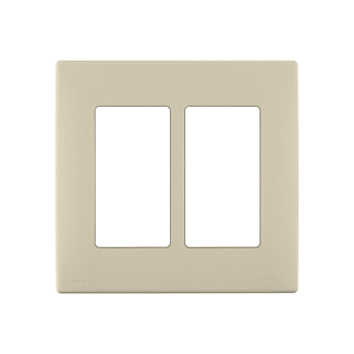 Leviton Renu 2 Gang Plastic Wallplate Whispering Wheat (REWP2-WG)