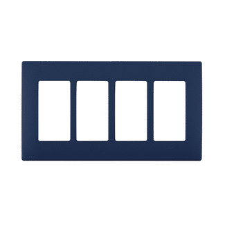 Leviton Renu 4 Gang Plastic Wallplate Rich Navy (REWP4-RN)