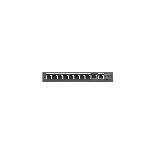 Commutateur intelligent Reyee 10 ports PoE+ étendu Gigabit géré dans le cloud (8 PoE+) (RG-ES210GS-P)