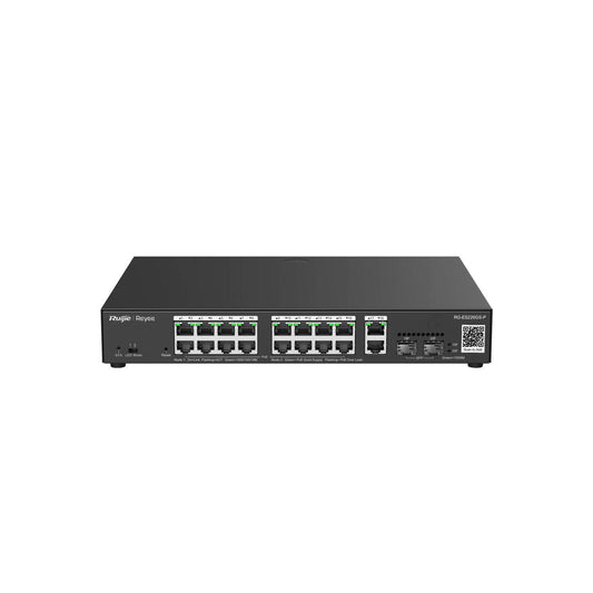 Commutateur intelligent Reyee 18 ports PoE+ étendu Gigabit géré dans le cloud (16 PoE+) (RG-ES220GS-P)