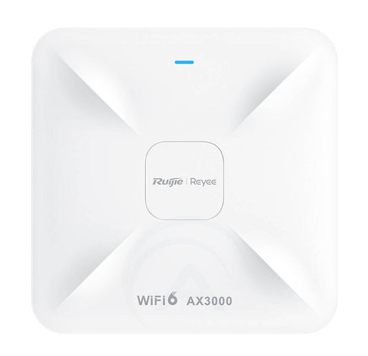 Point d'accès sans fil d'intérieur Reyee Cloud Managed Smart Wi-Fi 6 AX3000, PoE (RG-RAP2260)