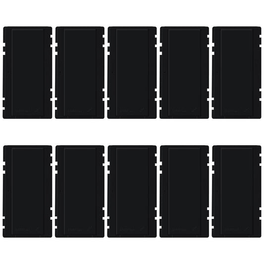 Lutron Colour Kit 10PK for RA Switch 8ANS 8S-DV, Black (RK-S-10-BL)