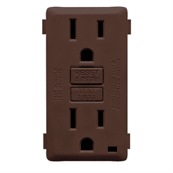 Leviton Renu 15A GFCI Receptacle Face Kit Walnut Bark (RKG15-WB)