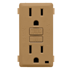 Leviton Renu 15A GFCI Receptacle Face Kit Warm Caramel (RKG15-WC)