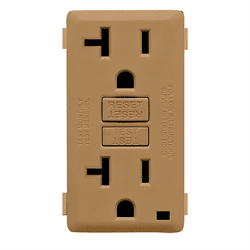 Leviton Renu 20A GFCI Receptacle Face Kit Warm Caramel (RKG20-WC)