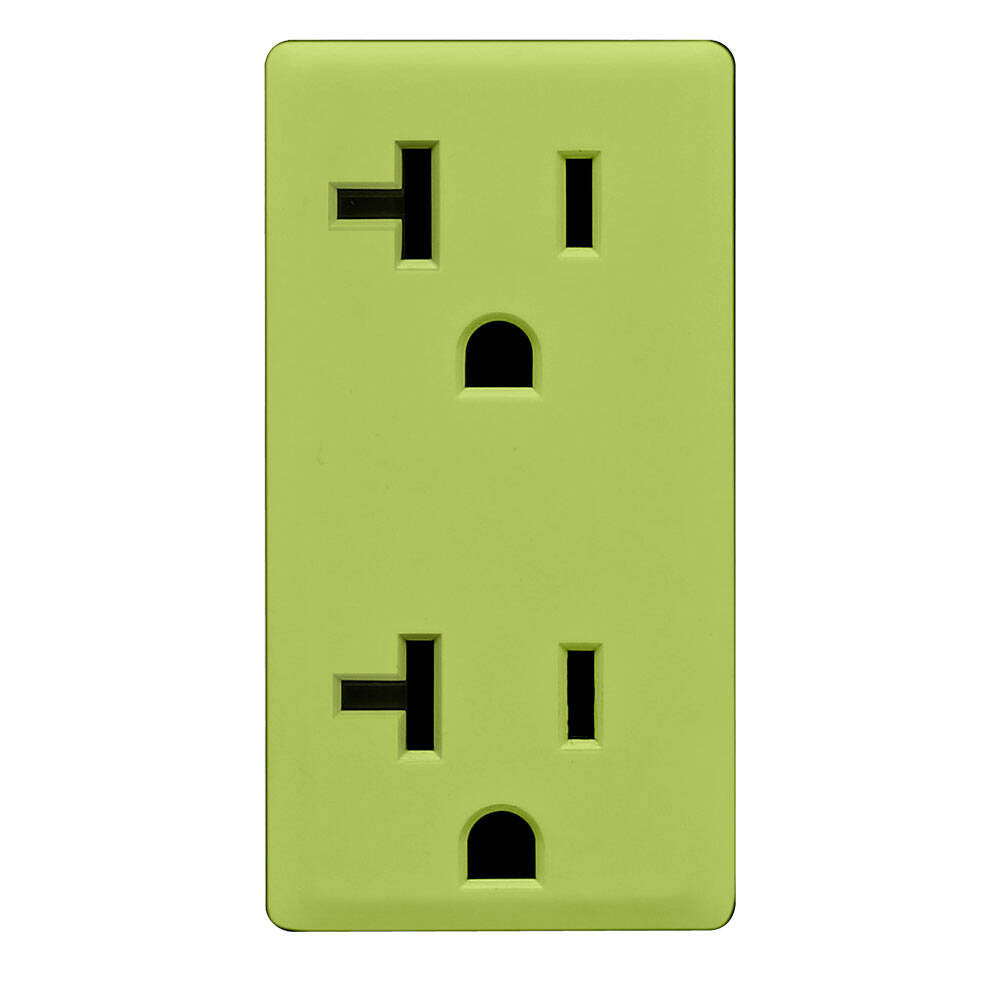 Leviton Renu 20A Receptacle Face Kit Granny Smith Apple (RKR20-GS)