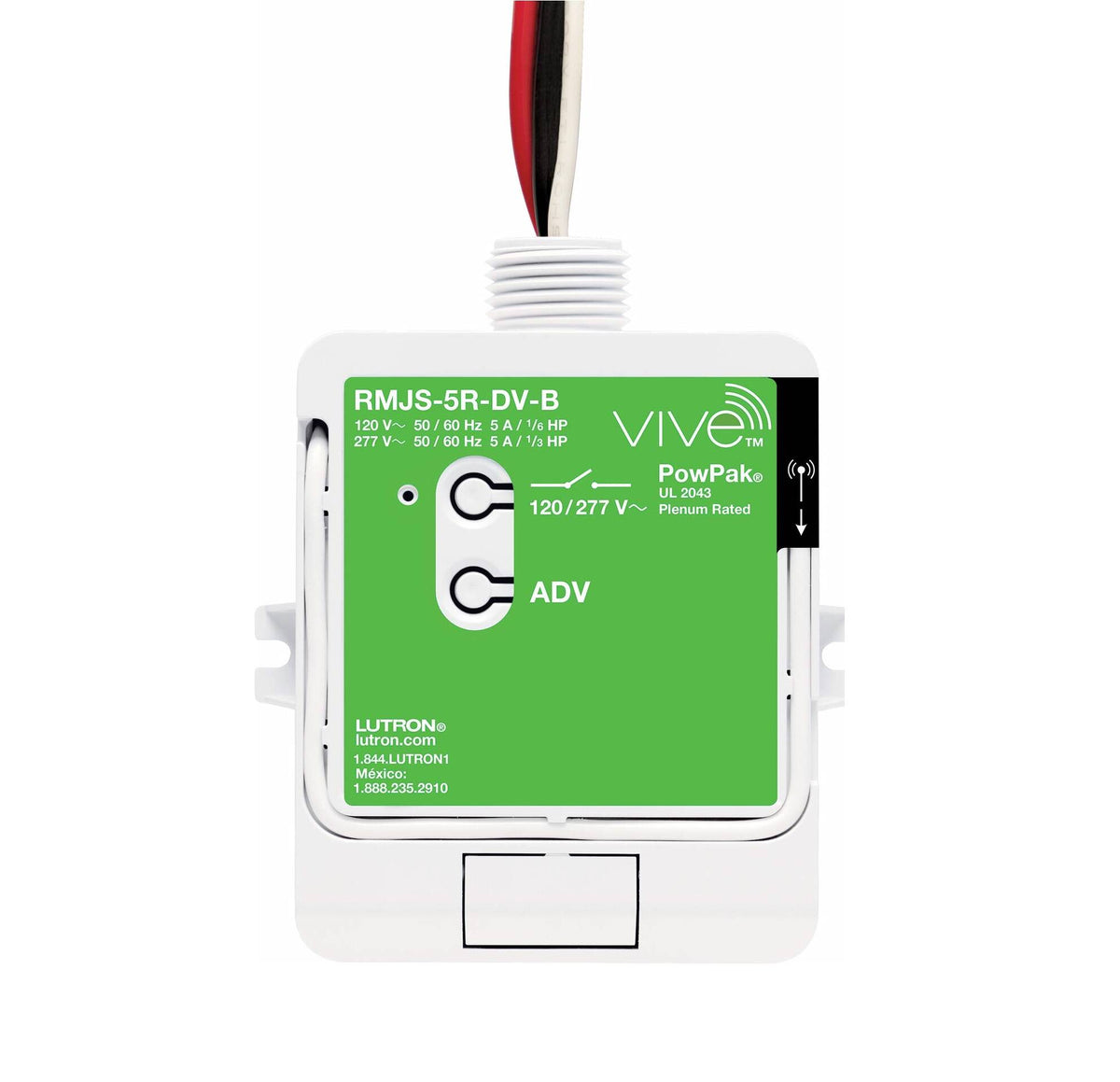 Lutron Vive PowPak Relay Module with Softswitch (RMJS-5R-DV-B)