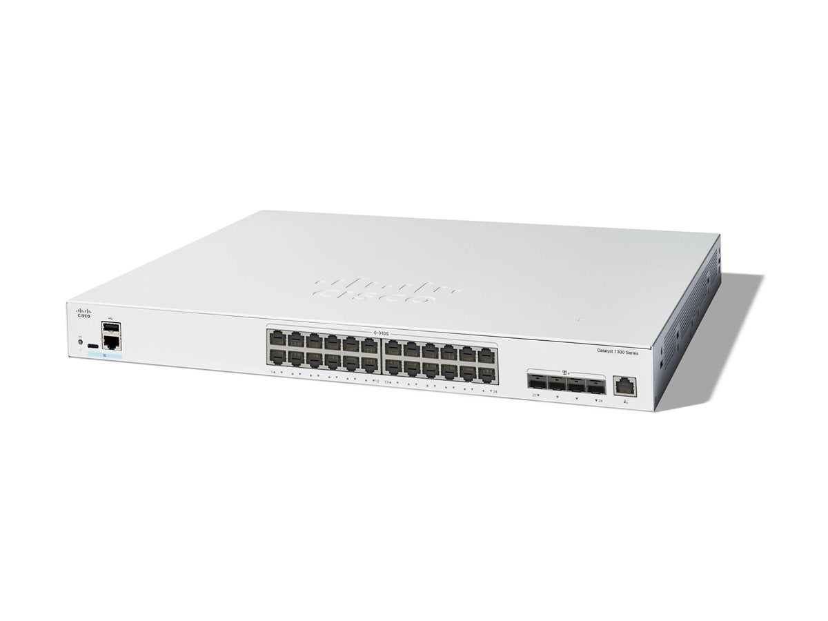 Cisco Catalyst 1300-24Xt - Switch - 24 Ports - Smart - Rack-Mountable