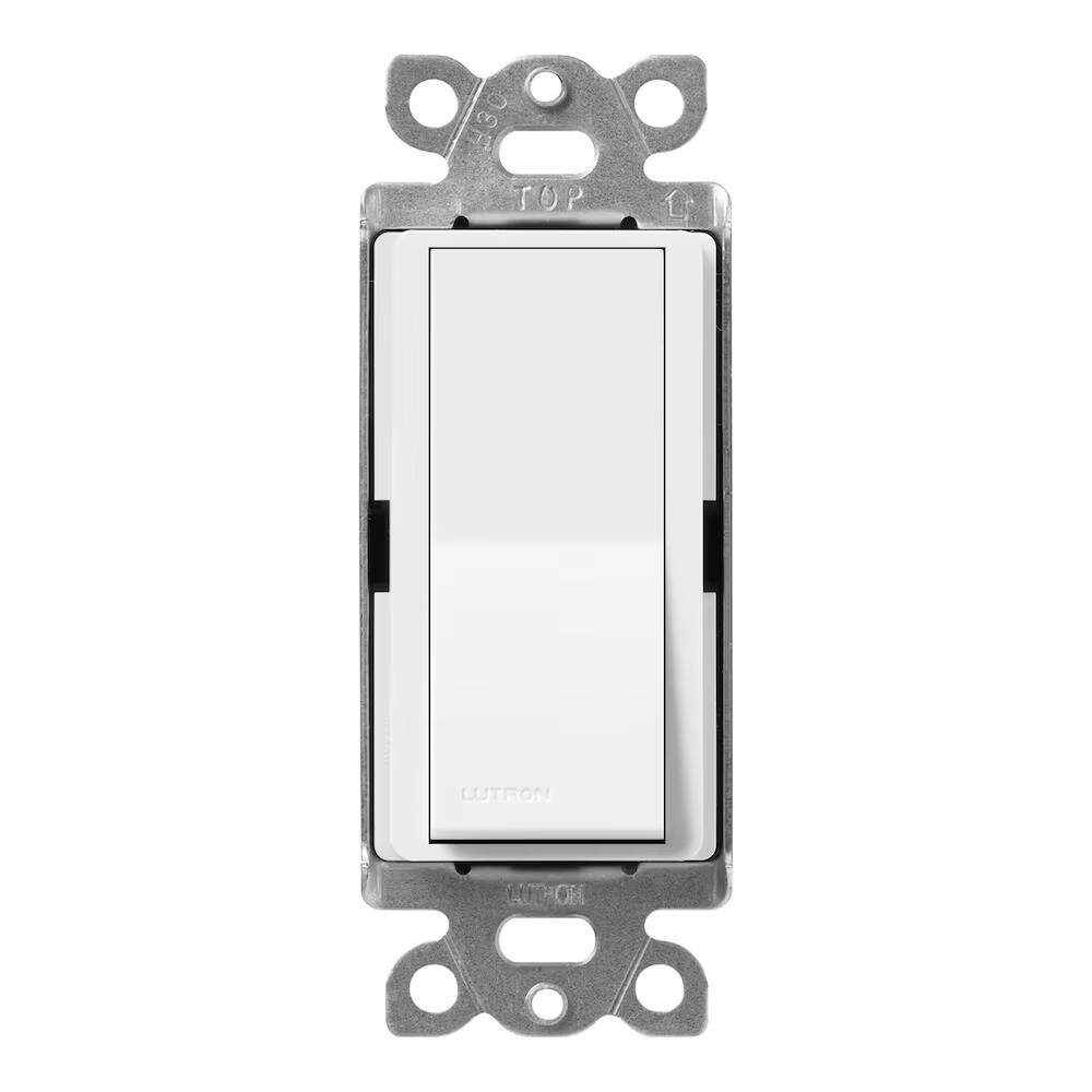 Lutron Satin Colors 15A Single Pole Switch, Snow (SC-1PS-SW)