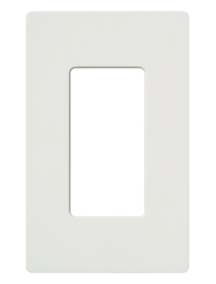 Lutron Satin Colors 1 Gang Decorator Wallplate, Snow (SC-1-SW)