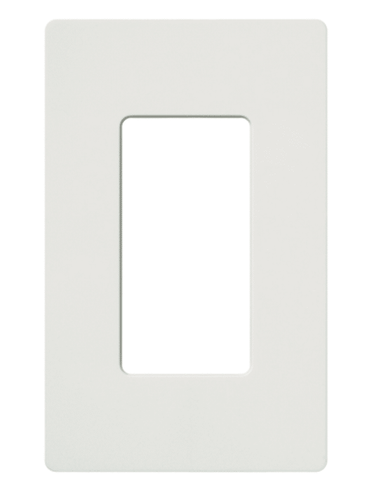 Lutron Satin Colors 1 Gang Decorator Wallplate, Snow (SC-1-SW)