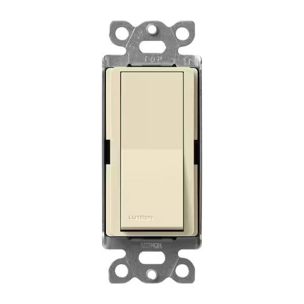 Lutron Satin Colors 15A 3 Way Switch, Sand (SC-3PS-SD)