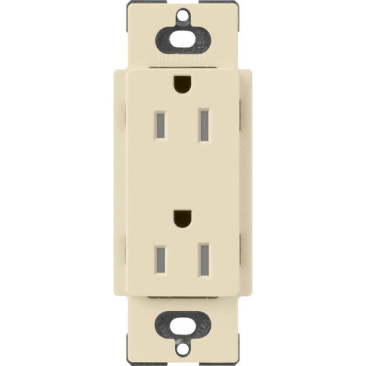 Lutron Claro Satin Colors 15-Amp Tamper Resistant Receptacle, Sand (SCRS-15-TR-SD)