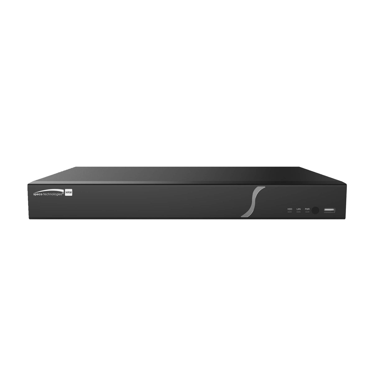 NVR Speco de 4 canales 4K H.265 con PoE y 1 SATA NDAA de 16 TB (SPE-N4NRM16TB)
