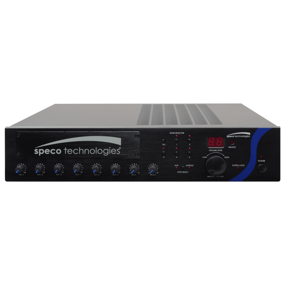 Speco 120W PA Mixer Amplifier with Module Bay (SPE-PBM120A)