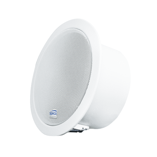 Enceinte de plafond IP Speco 6", amplificateur 15 W, PoE, SIP, ONVIF (SPE-SPIPC6A)