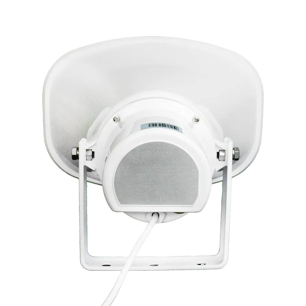 Speco Waterproof IP Horn Speaker, 30W Amp, ONVIF, SIP, PoE with Microphone (SPE-SPIPH9AM)