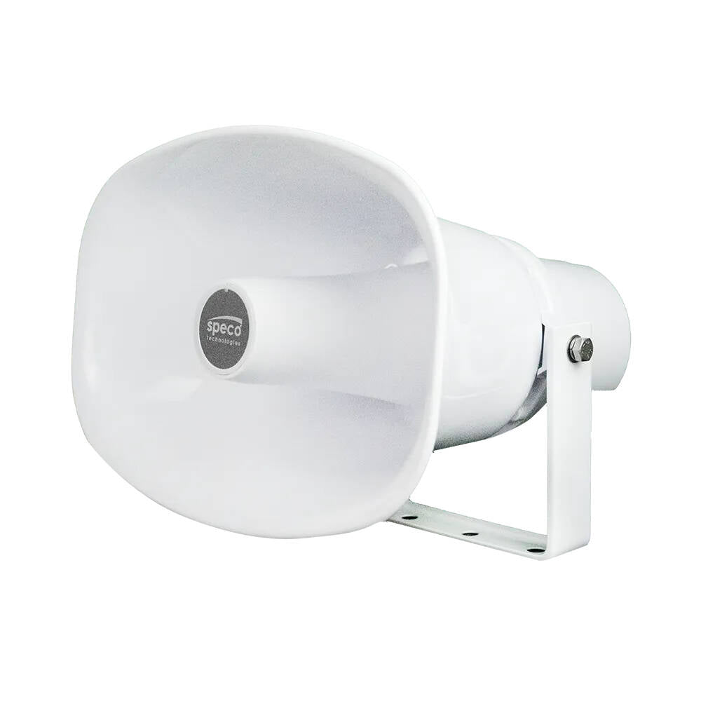 Speco Waterproof IP Horn Speaker, 30W Amp, ONVIF, SIP, PoE with Microphone (SPE-SPIPH9AM)