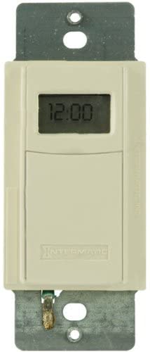 Intermatic ST01A In-Wall 7 Day Timer with DST and Dawn/Dusk Almond (ST01A)