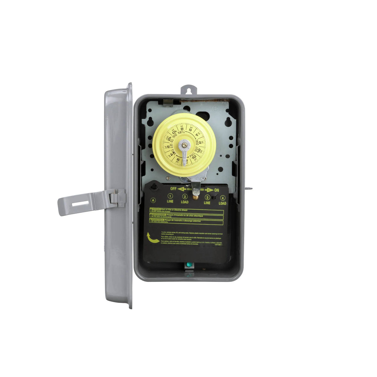 Intermatic NEMA 3R - Steel Case 208-277 V DPST, Gray Case (T104R)