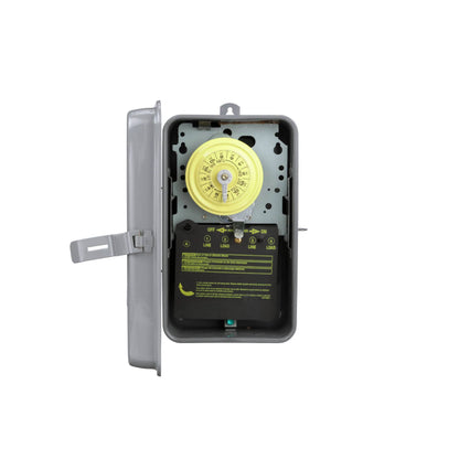 Intermatic NEMA 3R - Steel Case 208-277 V DPST, Gray Case (T104R)