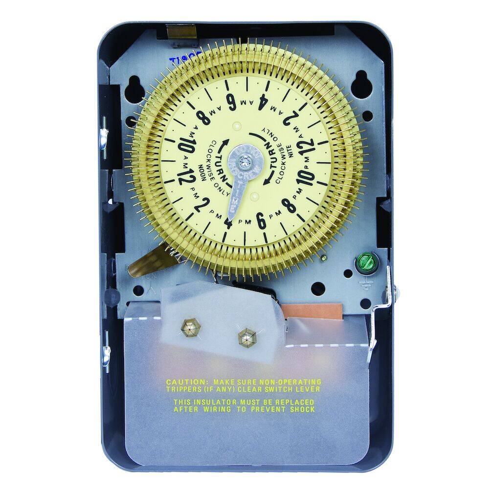 Intermatic 24-Hour Mechanical Time Switch, 125 VAC, 60Hz, SPDT, Indoor Enclosure (T1905)