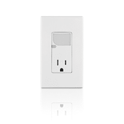 Leviton Tamper Resistant Receptacle with LED Nightlight - White (T6525-W)