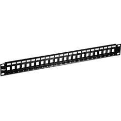 Panneau de brassage Keystone 1U 24 ports vierge TRENDnet (TC-KP24)