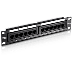 TRENDnet 12 Port CAT5E Unshielded Patch Panel (10" wide) (TC-P12C5E)