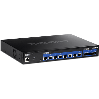 Commutateur Web intelligent TRENDnet 12 ports 10G, 8 ports 10G, 4 emplacements SFP+ (TEG-7124WS)