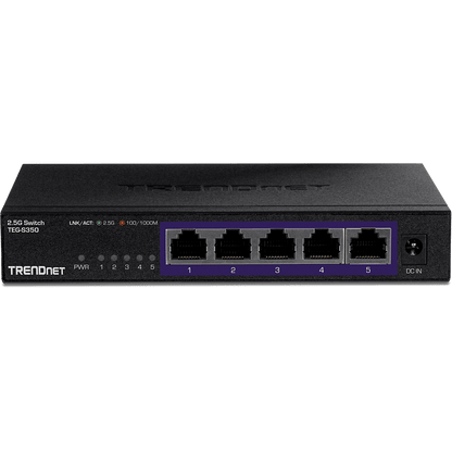 TRENDNet 5 Port Unmanaged 2.5G Switch (TEG-S350)