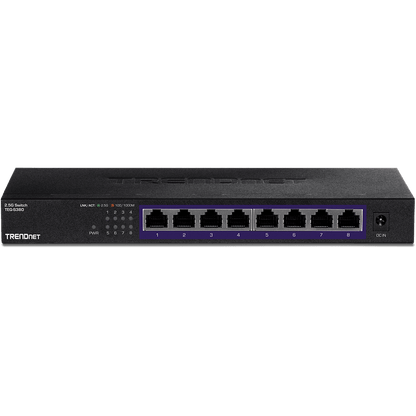 Conmutador TRENDNet 2.5G no administrado de 8 puertos (TEG-S380)