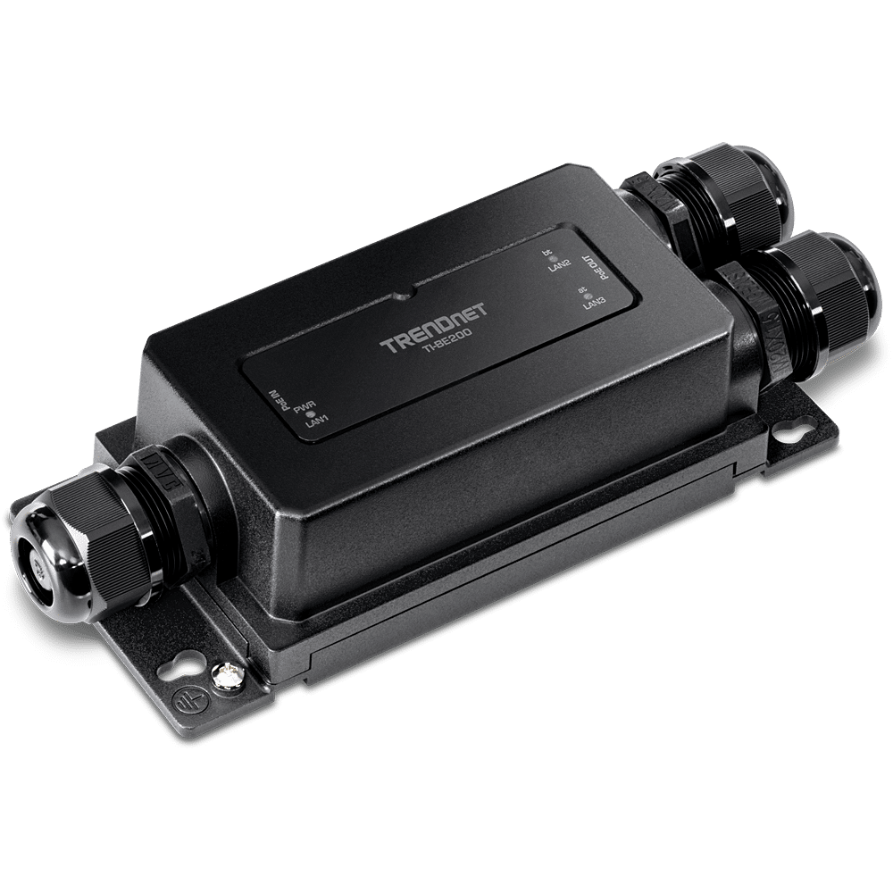 TRENDnet 2 Port Industrial Outdoor Gigabit PoE++ Extender (TI-BE200)