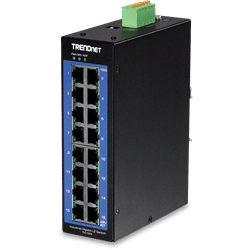 TRENDnet 16 Port Industrial Gigabit L2 Managed DIN Rail Switch (TI-G160I)