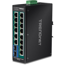 TRENDnet PoE Gigabit industrial de 16 puertos (TI-PG162)