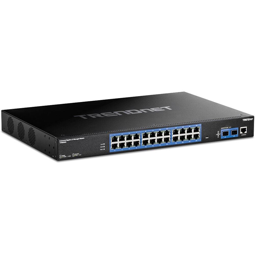 Commutateur industriel Gigabit L2 TRENDnet 26 ports, 24 Gbit/s, 2 SFP (TI-RG262I)