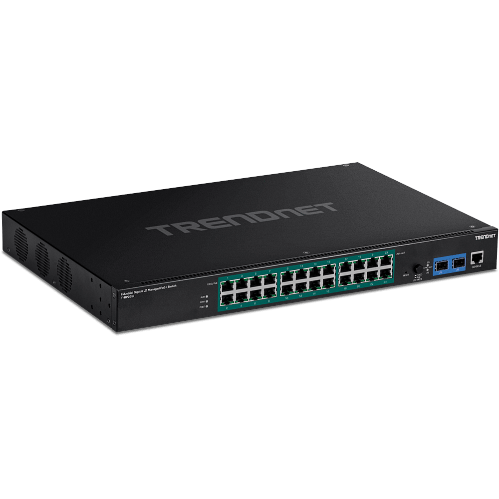 26-Port Industrial Gigabit L2 Managed PoE+ Rackmount Switch (TI-RP262I)