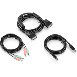 Kit de cable KVM DVI-I, USB y audio de 3 m de TRENDnet (TK-CD10)