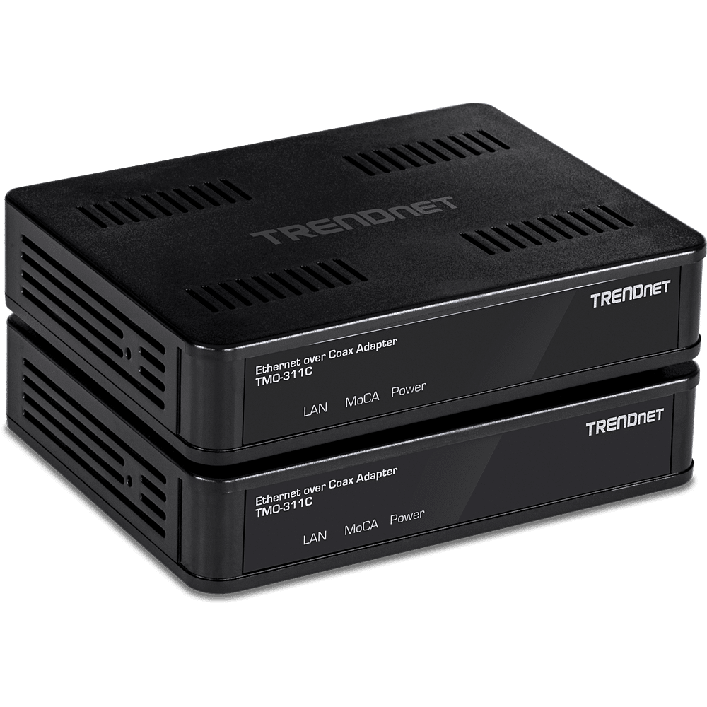 Adaptateur Ethernet sur câble coaxial TRENDNet MoCA 2.0 (lot de 2) (TMO-311C2K)